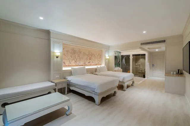 غرفة غراند بسريرين منفصلين، The Hotspring Beach Resort and Spa 1/4