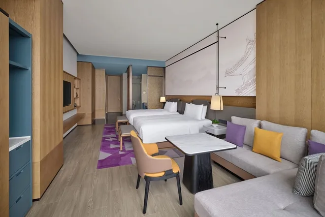 غرفة تنفيذية بسريرين منفصلين، JW Marriott Hotel Xi'an Southwest 4/6