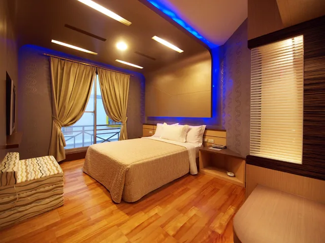 غرفة بسرير كوين وسرير مزدوج، Ibiza Kenting Hotel II 2/3