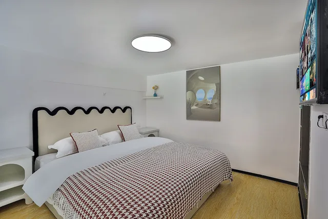 غرفة رومانسية بسريرين منفصلين وسرير كوين، Chuxin Moshe Hotel 1/2