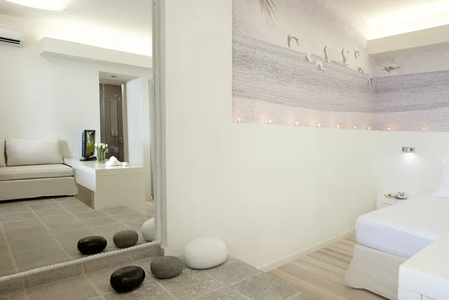 غرفة سوبيريور بسرير مزدوج أو سريرين منفصلين بإطلالة على البحر، AMMOS HOTEL 4/4