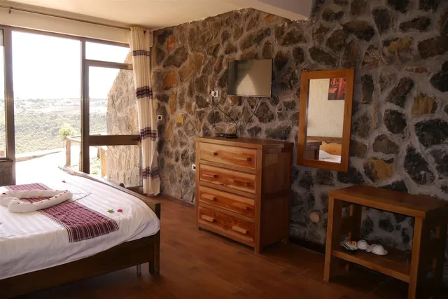 جناح استوديو شهر العسل بسرير كينج بإطلالة على الجبل، Sora Lodge Lalibela 7/9
