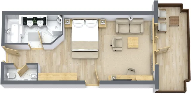 غرفة سوبيريور بسريرين كينج، Hotel Gardena Grodnerhof 8/8