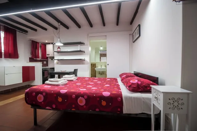 شقة بسرير مزدوج وسرير فردي بإطلالة على المدينة بغرفة نوم واحدة لذوي الإعاقة، Nice Studio in Trastevere 10/10