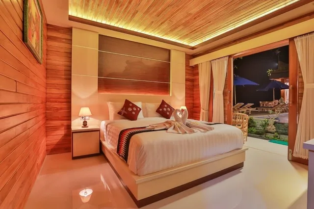 كوخ ديلوكس بسرير كينج بإطلالة على المسبح، Sunrise Cottage Nusa Penida 4/7
