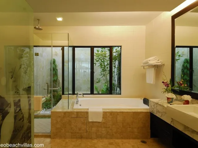 2 Bedrooms, Pool, Villa, King and Twin Beds, Sea View، Borneo Beach Villas 6/8