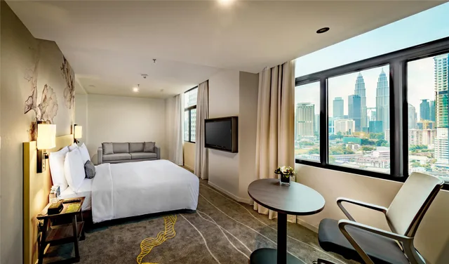 غرفة ديلوكس بسرير كوين بإطلالة، HILTON GARDEN INN KUALA LUMPUR JALAN TUANKU ABDUL RAHMAN NORTH 1/3