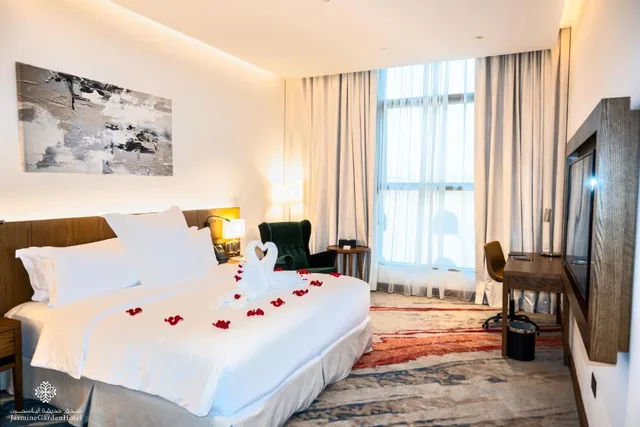 غرفة ديلوكس بسرير مزدوج، فندق حديقة الياسمين(Jasmine Garden Hotel) 1/3