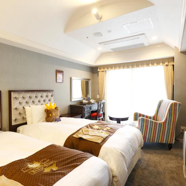 غرفة قياسية بسريرين منفصلين بشرفة، Hotel Königs Krone Kobe 3/9