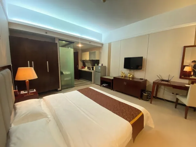غرفة سوبيريور بسرير كوين، Yinfeng International Apartment 2/4