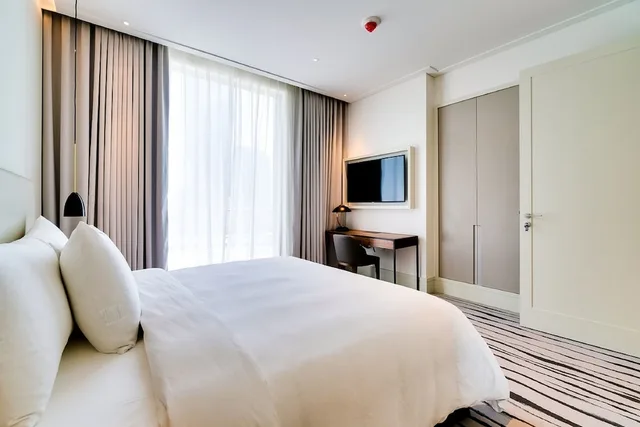 2 Bedrooms, Apartment, Queen Bed, Partial Burj View، Vida Residences Downtown 3/4