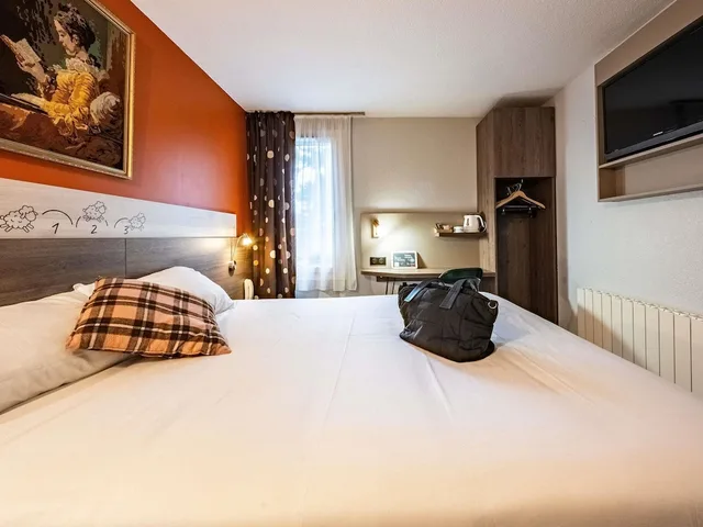 Pop, Double Bed، Greet Hotel Massieux Lyon Nord 3/6