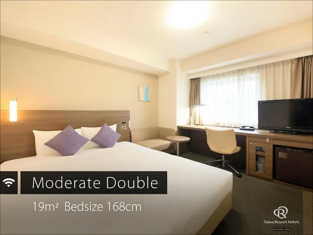 Moderate, Double Bed, Smoking، Daiwa Roynet Hotel Yokohama Kannai 2/2