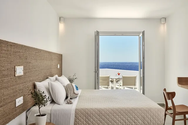 غرفة سوبيريور بإطلالة على البحر، Manoula's Beach Mykonos Resort 5/6