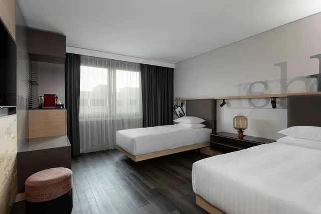 غرفة بسريرين منفصلين، Frankfurt Airport Marriott Hotel 1/5