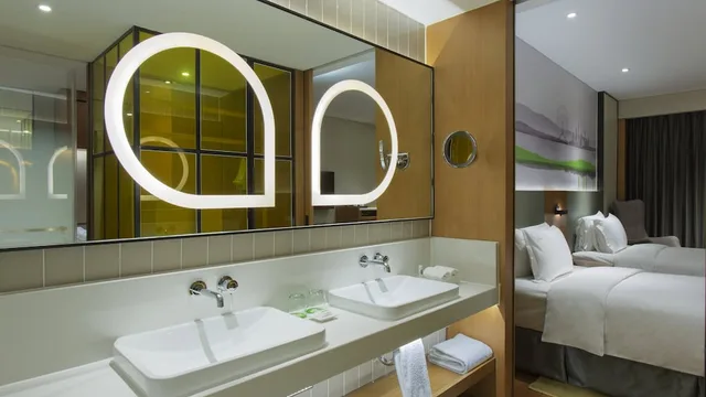 غرفة قياسية بسرير كينج بإطلالة على المدينة في طابق مرتفع، Holiday Inn Hotel And Suites Tianjin Downtown 6/7