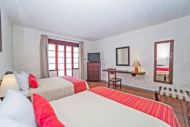 غرفة بسريرين كوين، Villa Blanca Huatulco 3/3