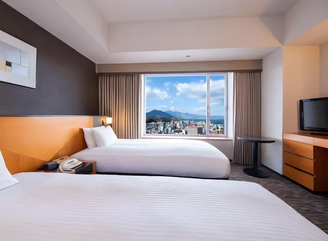 Moderate, Twin Beds، Hotel Nikko Oita Oasis Tower 1/1