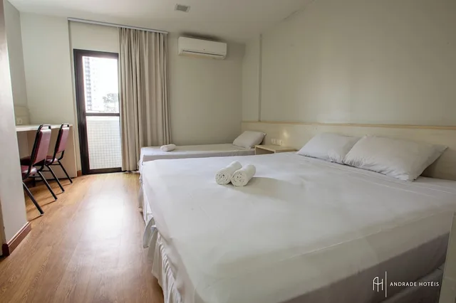 غرفة قياسية ثلاثية بسرير مزدوج وسرير فردي، Rede Andrade Vernon Hotel 1/8