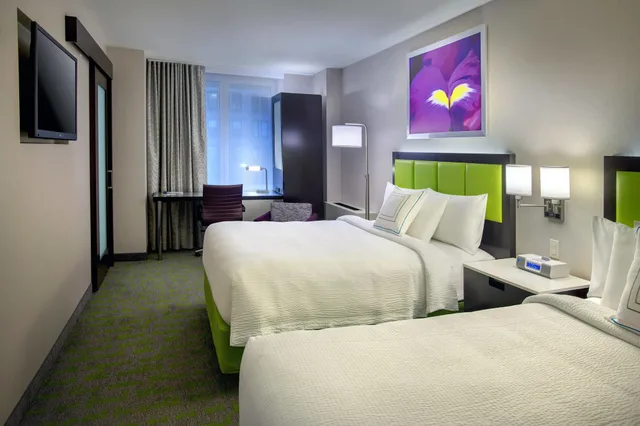 استوديو بسريرين مزدوجين، Springhill Suites New York Midtown Manhattan Fifth Avenue 2/3