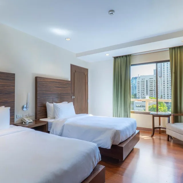 غرفة ديلوكس بسريرين منفصلين، Journeyhub Bangkok Sukhumvit 26 3/10