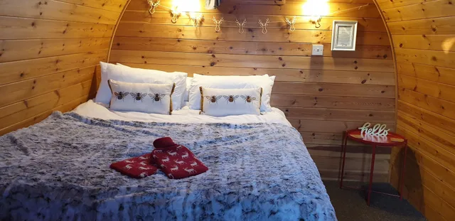 Posh Pod, King Bed, Shared Bathroom، The Little Hide - Grown Up Glamping 2/6