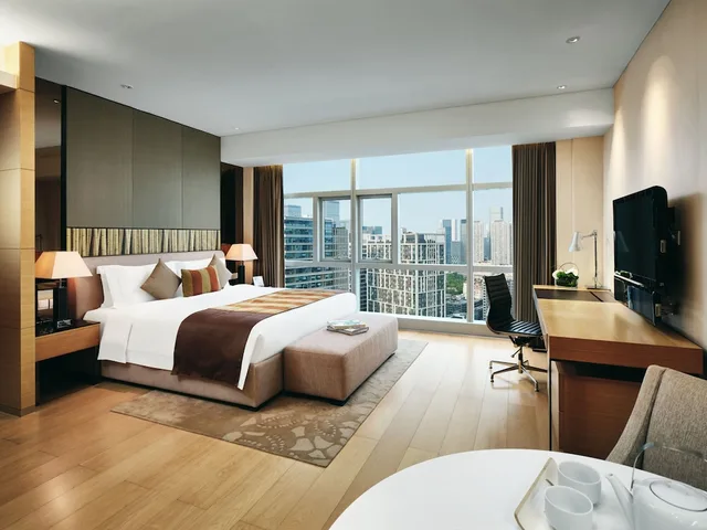 غرفة ديلوكس بسرير كينج، Grand ParcVue Hotel Residence Chengdu 2/5