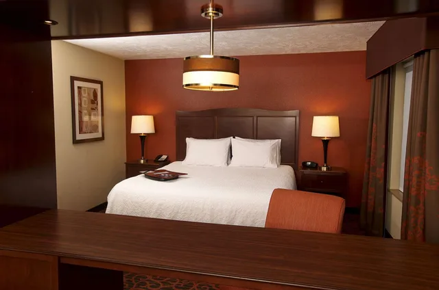 جناح استوديو بسرير كينج بشرفة، Hampton Inn Suites Fargo Medical Center 2/3