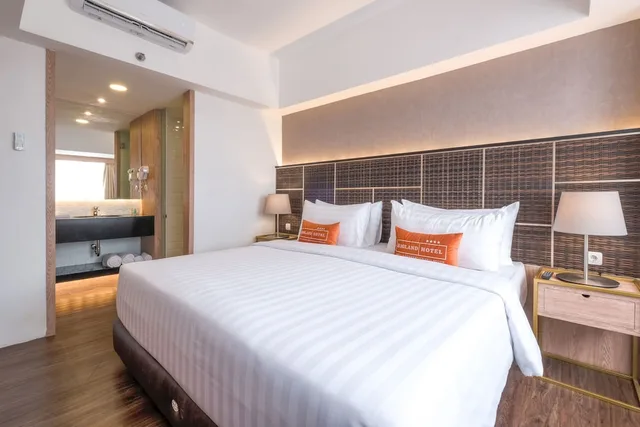 جناح بسرير كينج بشرفة، Bigland Hotel Bogor 5/10