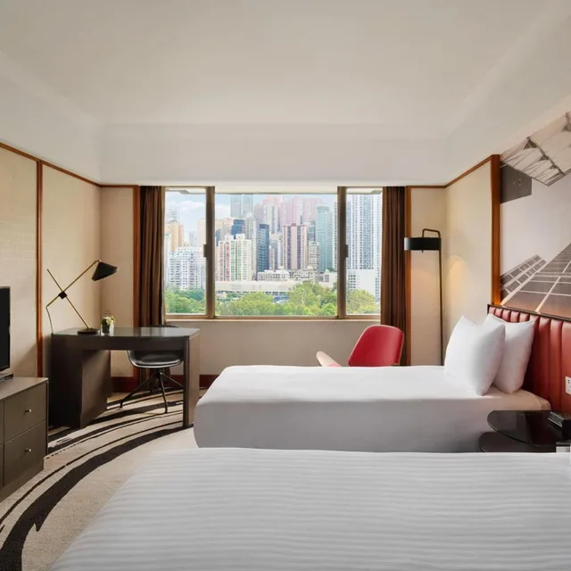 غرفة ديلوكس بانورامية بسرير فردي بإطلالة، The Park Lane Hong Kong, Autograph Collection 3/5