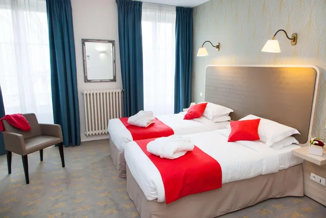 غرفة بسريرين منفصلين، Best Western Hotel De France 2/4