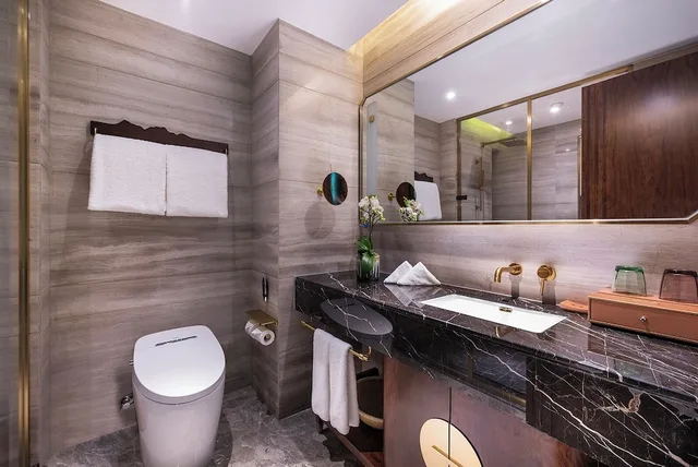 غرفة قياسية بسرير مزدوج بإطلالة على المدينة، New Century Hotel Binjiang Hangzhou 4/4
