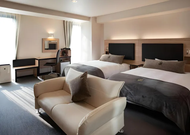 Semi Room, Quadruple, 4 Semi Double Beds، Green Rich Hotel Kurume 1/1