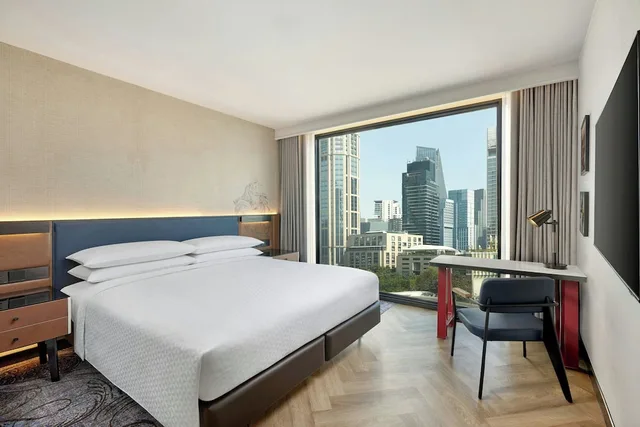 غرفة بريميير بسرير كينج بإطلالة على المدينة، Four Points by Sheraton Bangkok, Sukhumvit 22 2/7