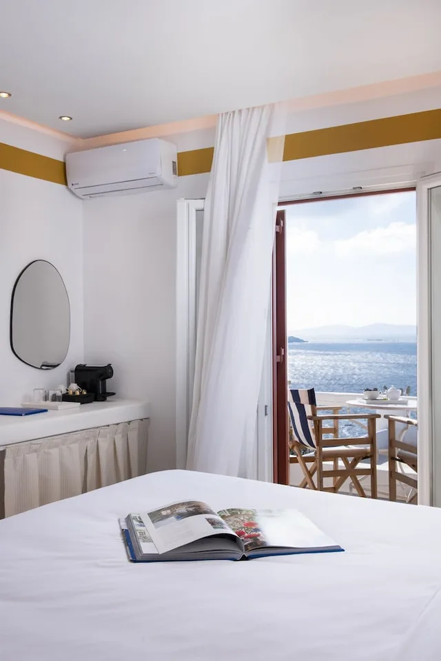 غرفة سوبيريور بسرير كوين بإطلالة على البحر، Hotel Tagoo 5/8