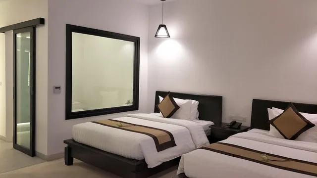 غرفة ديلوكس بسريرين مزدوجين، Aroma Angkor Boutique Hotel 1/9