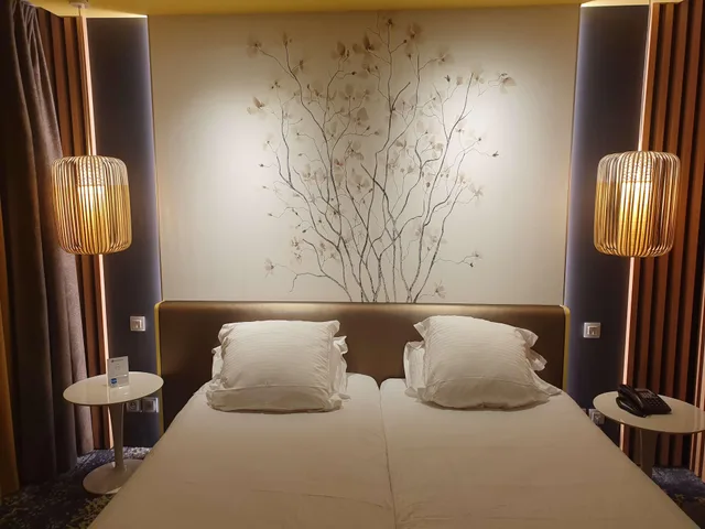 غرفة بسريرين، Best Western Hotel Aquakub, Aix-les-bains 3/4