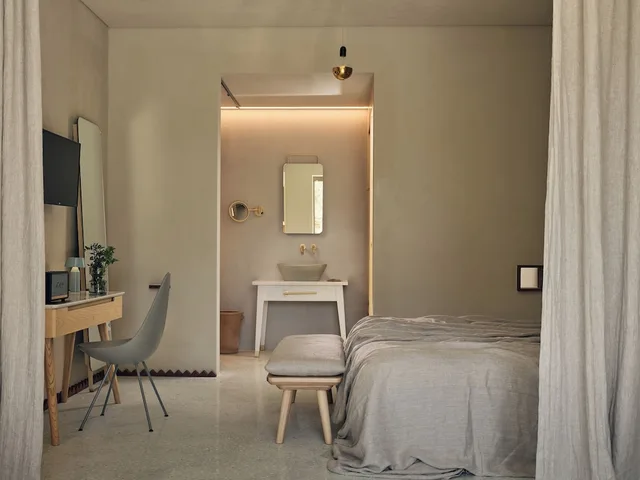 جناح جونيور بسرير كوين بشرفة مع أريكة، Ekies all Senses Resort 4/4