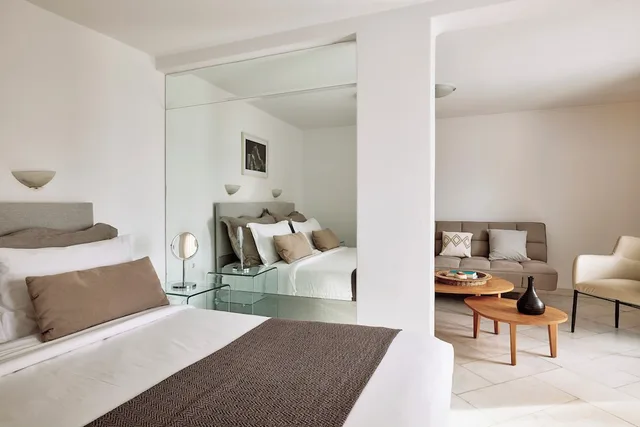 غرفة قياسية بسرير كوين بإطلالة على البحر، Mykonos Adonis Hotel 7/10