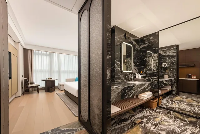 غرفة غراند بسرير كينج للمدخنين، Wyndham Fuzhou Gulou 5/6