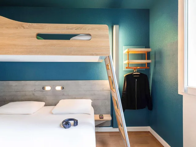 غرفة بسرير بطابقين وسرير كوين، Ibis Budget Bordeaux Centre Gare Saint Jean 10/10