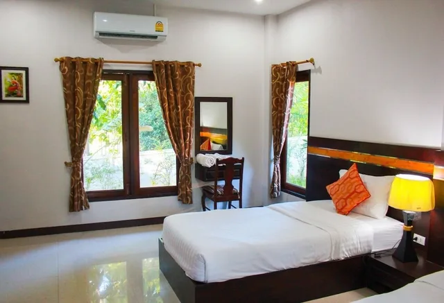غرفة ثلاثية بسرير مزدوج وسرير فردي في الملحق، Phutien Resort 1/4