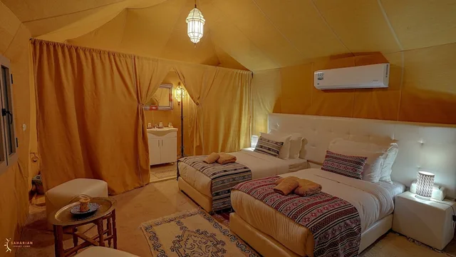 غرفة سوبيريور بسريرين منفصلين وسرير كينج وسرير كوين، Saharian Camp 3/10