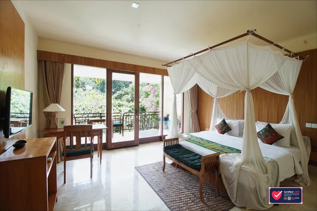 غرفة بسرير كينج بشرفة، Sapodilla Ubud 6/10
