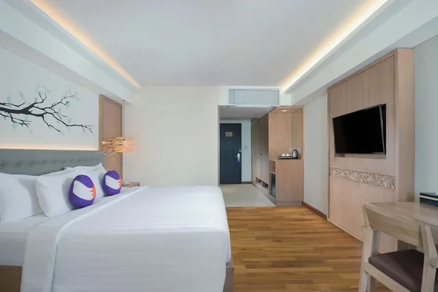 غرفة ديلوكس بسريرين منفصلين بحوض استحمام، Fox Hotel Jimbaran Beach Bali 1/10