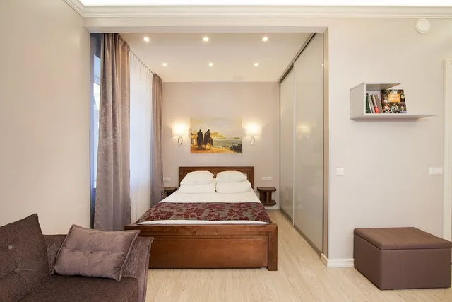 شقة بسرير مزدوج بشرفة مع أريكة، Myapartments 1/3