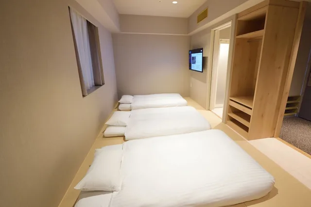غرفة يابانية بفرشتي فوتون، Hakata Green Hotel No.1 2/9