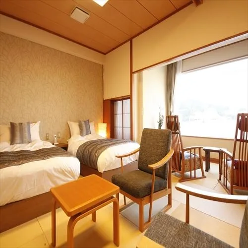 Japanese Western, Luxury, Ocean View, Hot Spring Bath، Sun Urashima Yuukinosato 1/1