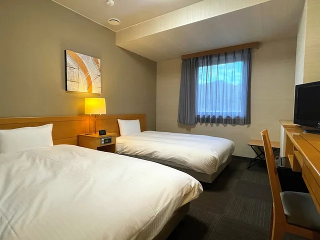 Room, Twin Beds, Hotel Route-Inn Tendo 2/6
