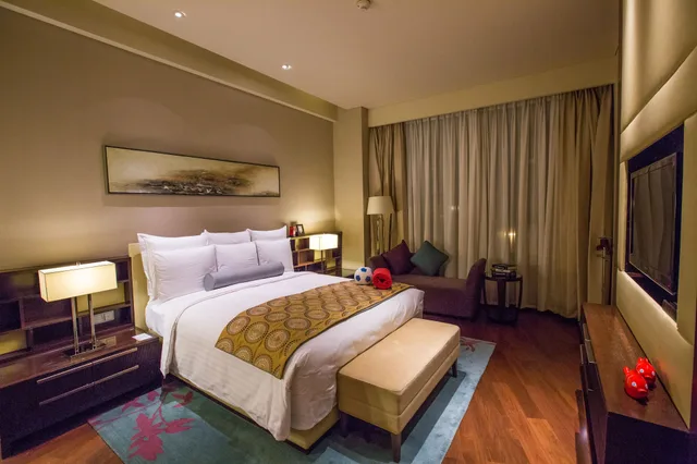 شقة بسريرين مزدوجين بإطلالة على المدينة بغرفتي نوم، The Lakeview Tianjin -- Marriott Executive Apartments 2/3